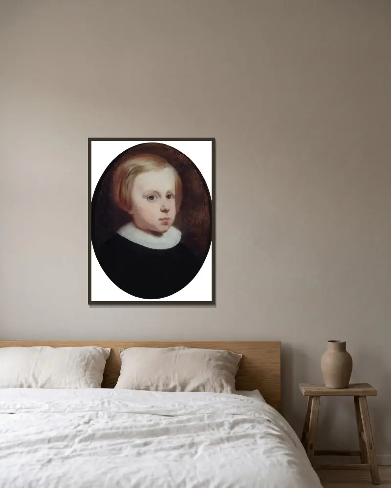 Dětský portrét, Ary Scheffer v rámu na stěně