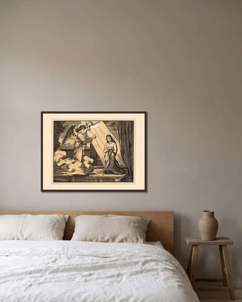 Verkündigung von Aschendorff gerahmt an einer Wand