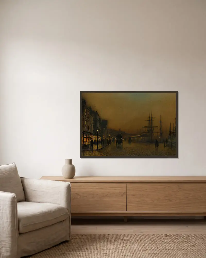 Glasgow, John Atkinson Grimshaw v rámu na stěně