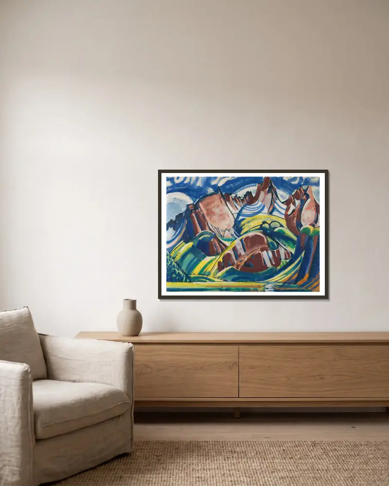 Maiental von August Babberger gerahmt an einer Wand