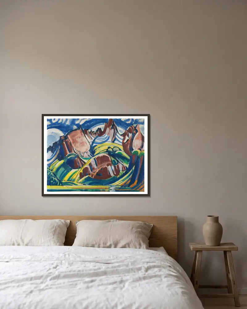 Maiental von August Babberger gerahmt an einer Wand