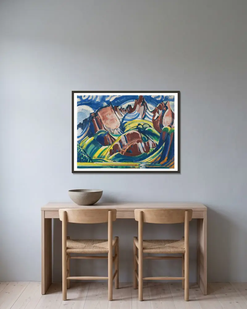 Maiental von August Babberger gerahmt an einer Wand