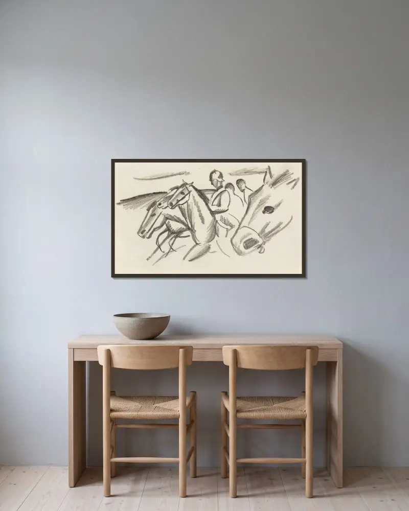 Kyrysníci, August Macke v rámu na stěně