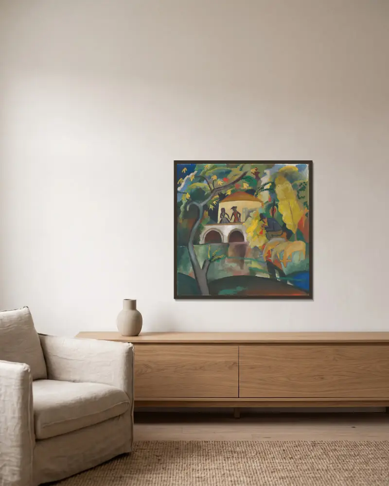Rokoko, August Macke w ramie na ścianie