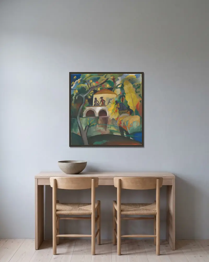 Rokoko, August Macke w ramie na ścianie