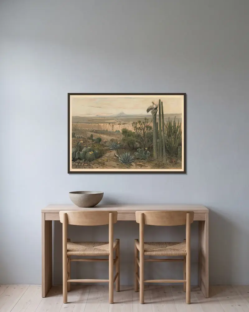 From the highlands of Mexico av August Specht inramad på en vägg