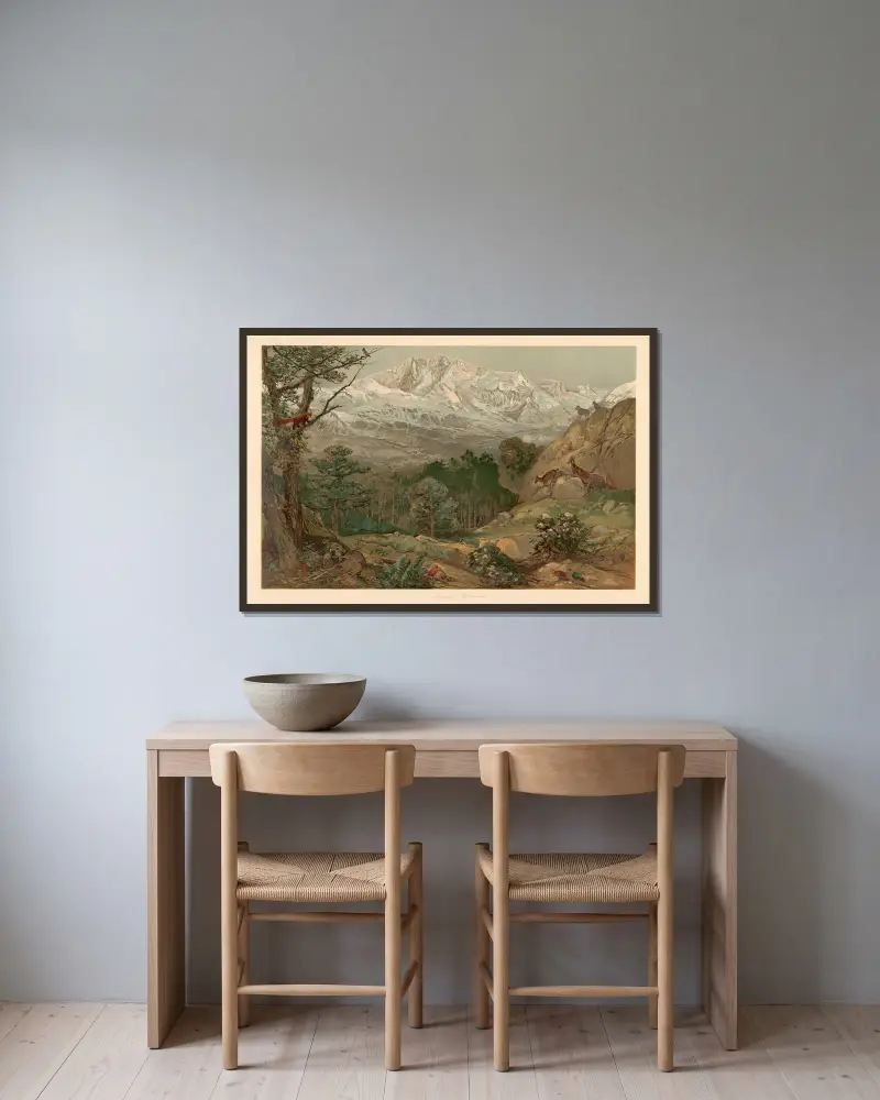 Himálaj, August Specht v rámu na stěně