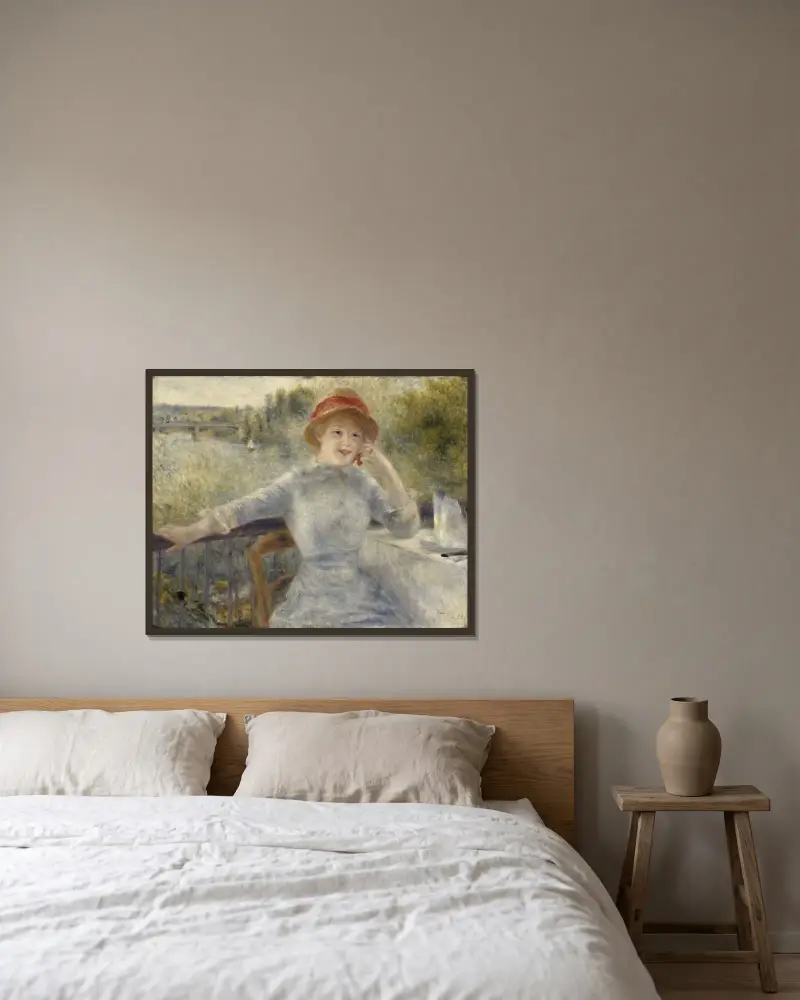 Alphonsine Fournaise, Pierre-Auguste Renoir w ramie na ścianie