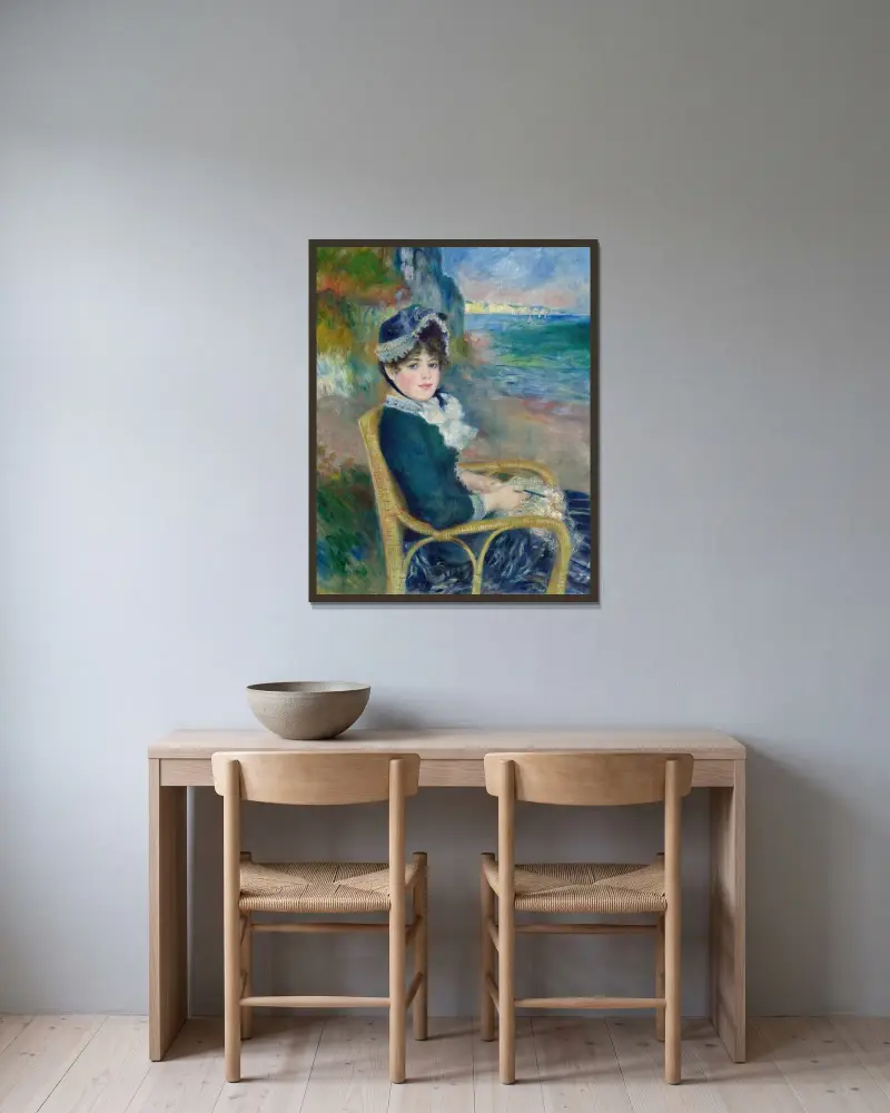 U moře, Pierre-Auguste Renoir v rámu na stěně
