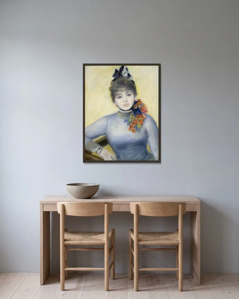 Caroline Rémy von Pierre-Auguste Renoir gerahmt an einer Wand