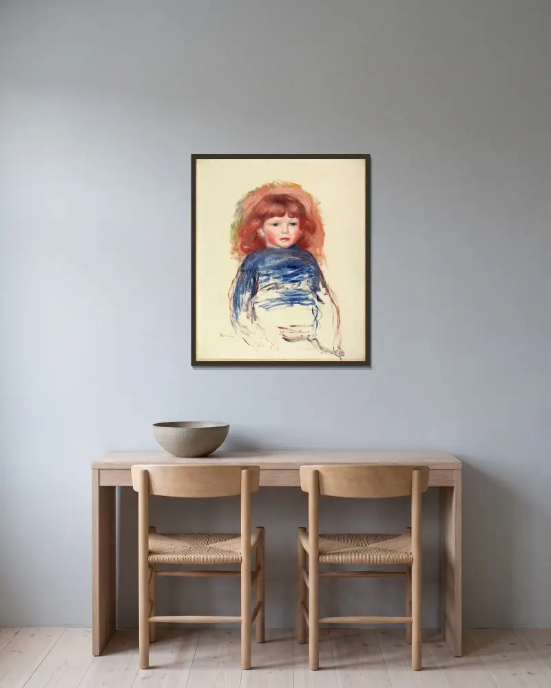Coco, Pierre-Auguste Renoir v rámu na stěně