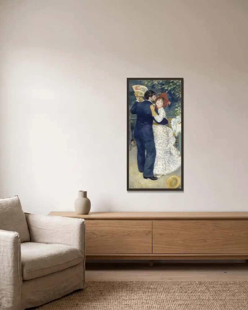 Taniec na wsi, Pierre-Auguste Renoir w ramie na ścianie