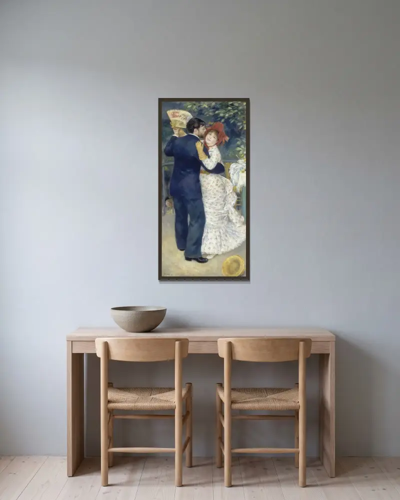 Taniec na wsi, Pierre-Auguste Renoir w ramie na ścianie