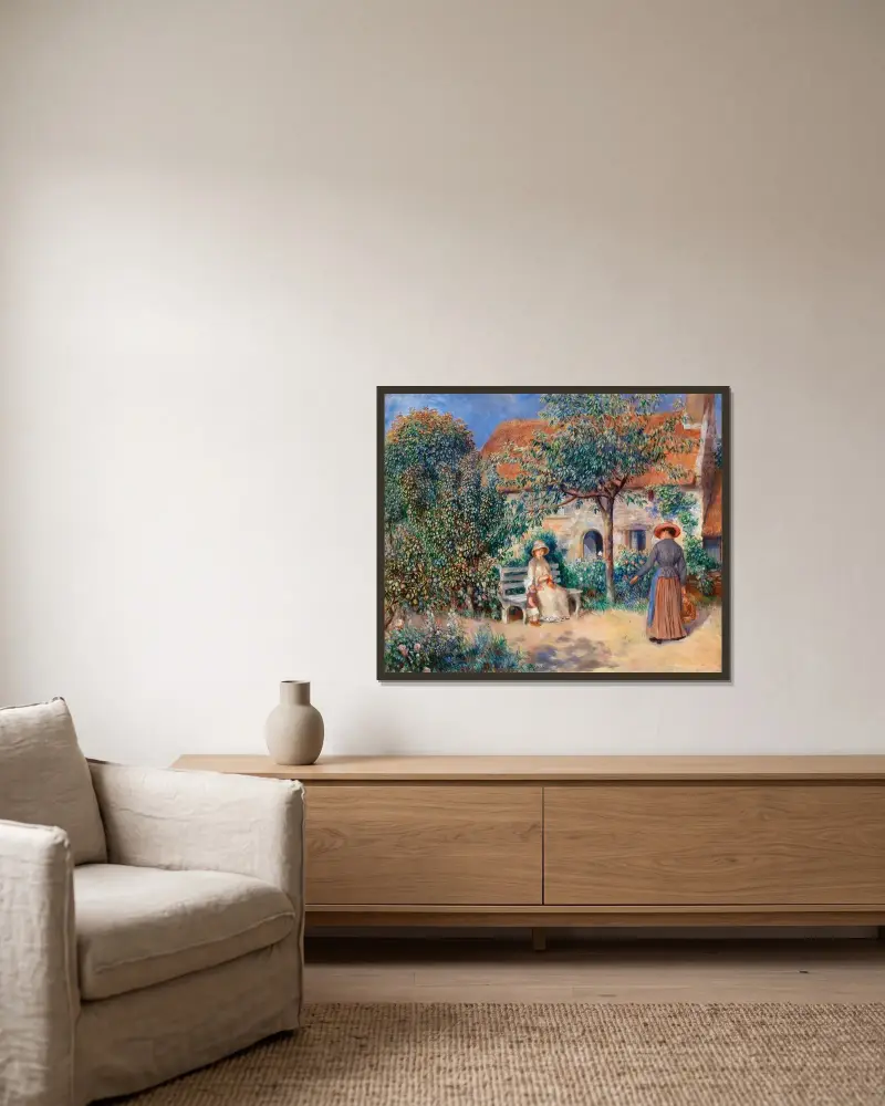 W Bretanii, Pierre-Auguste Renoir w ramie na ścianie