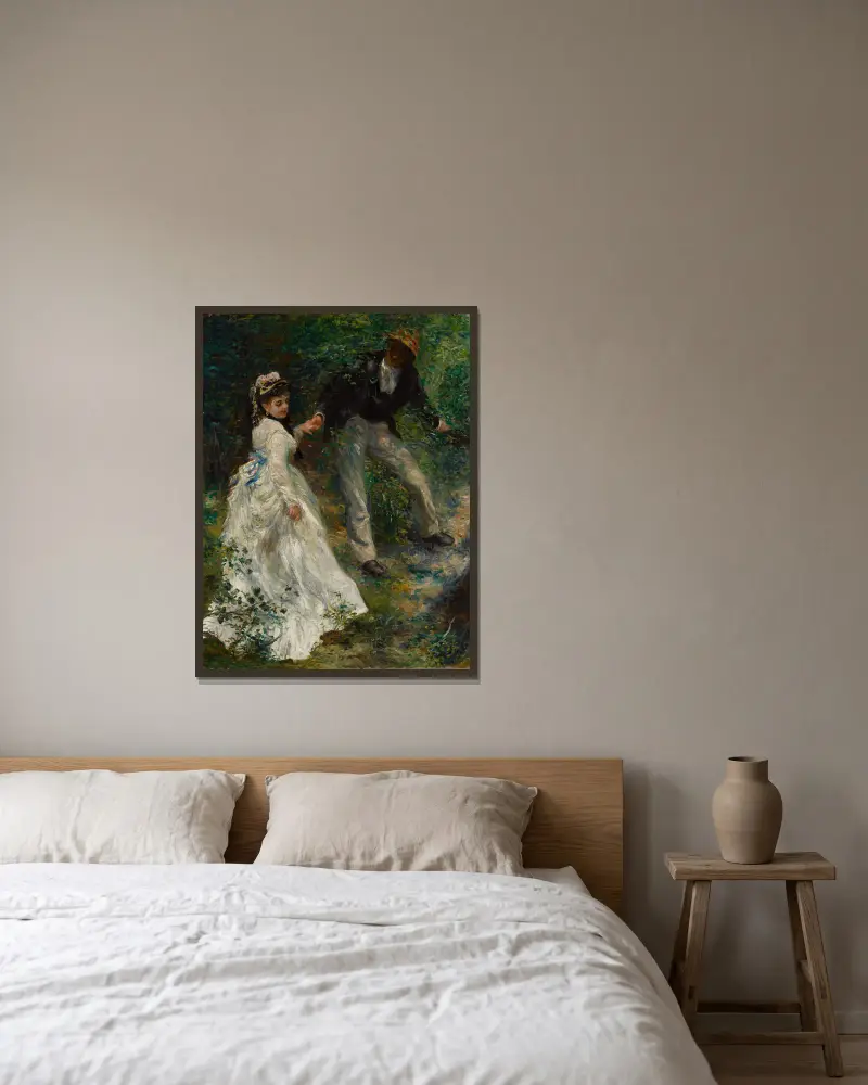Promenaden, Pierre-Auguste Renoir v rámu na stěně