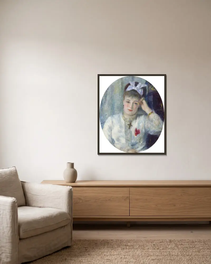 Marie Murer von Pierre-Auguste Renoir gerahmt an einer Wand