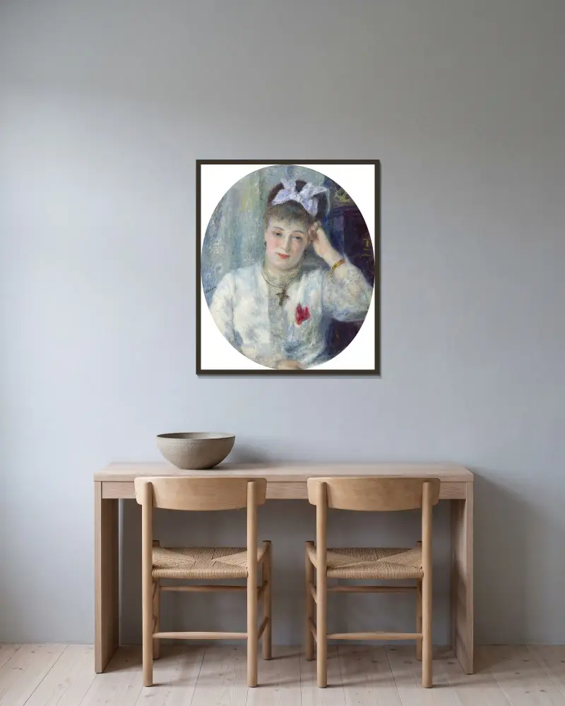 Marie Murer von Pierre-Auguste Renoir gerahmt an einer Wand
