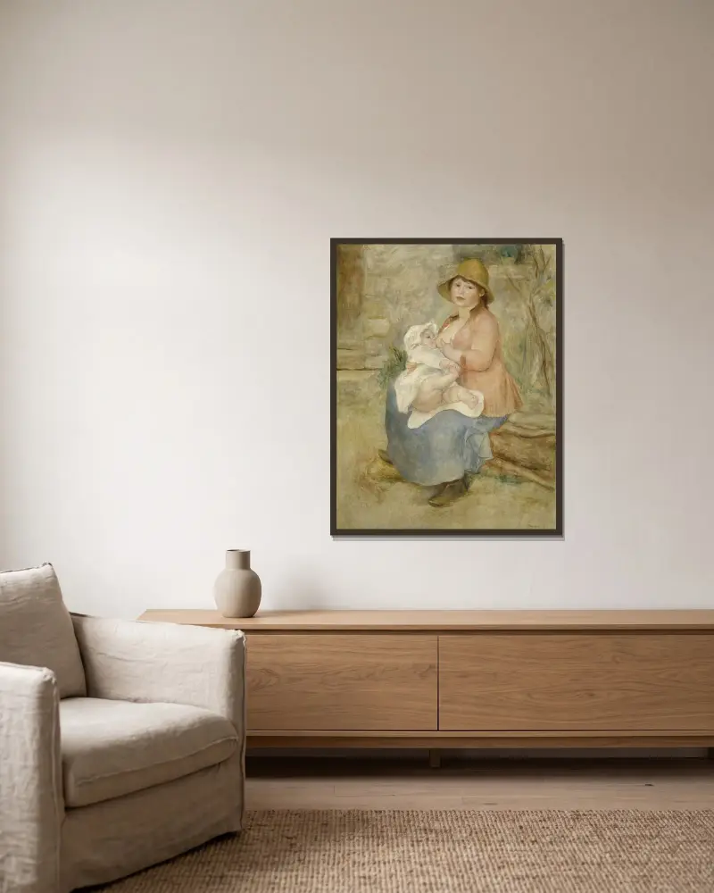 Mateřství, Pierre-Auguste Renoir v rámu na stěně