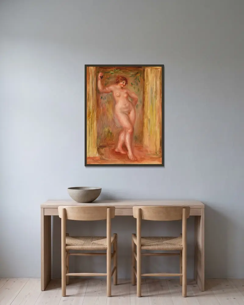 Akt z kastanietami, Pierre-Auguste Renoir w ramie na ścianie