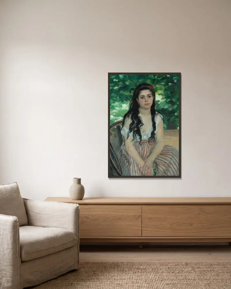 Léto, Pierre-Auguste Renoir v rámu na stěně