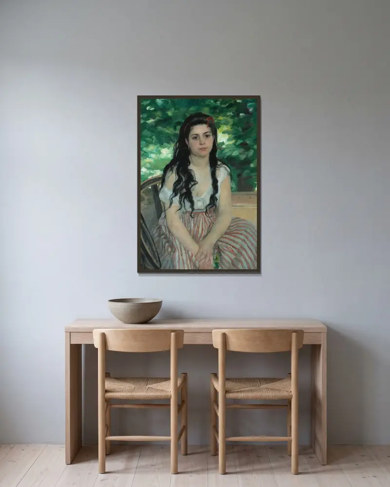 Léto, Pierre-Auguste Renoir v rámu na stěně
