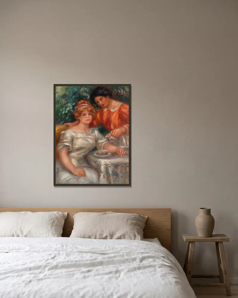 Čajový čas, Pierre-Auguste Renoir v rámu na stěně