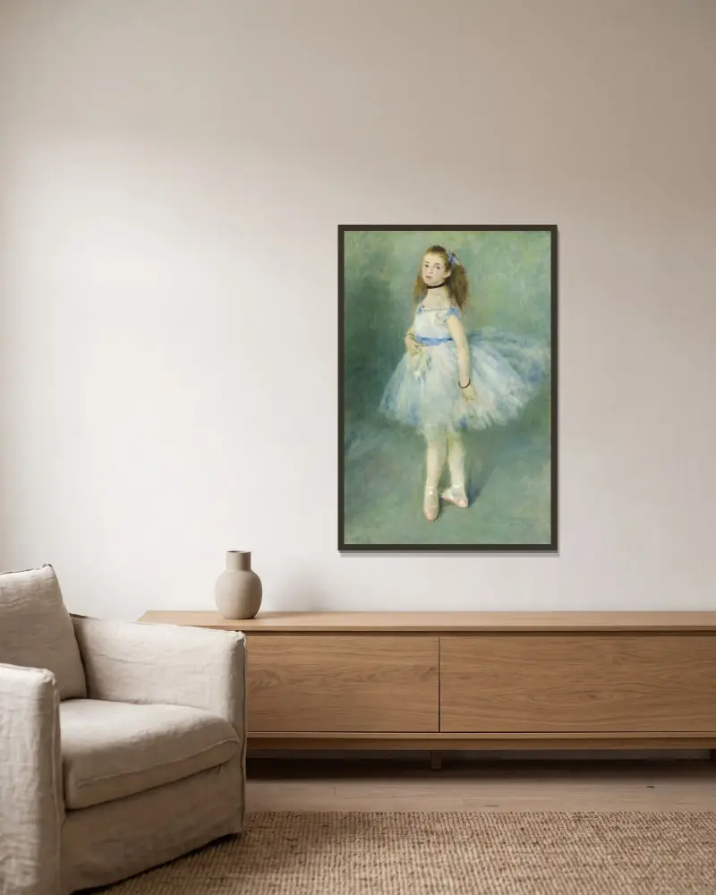 Tanečnice, Pierre-Auguste Renoir v rámu na stěně