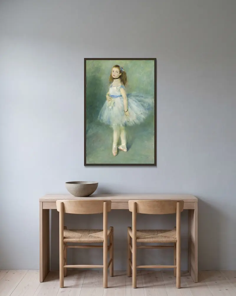 Tanečnice, Pierre-Auguste Renoir v rámu na stěně