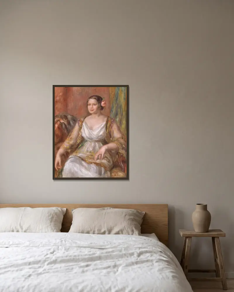 Tilla Durieux (Ottilie Godeffroy, 1880–1971), Pierre-Auguste Renoir w ramie na ścianie