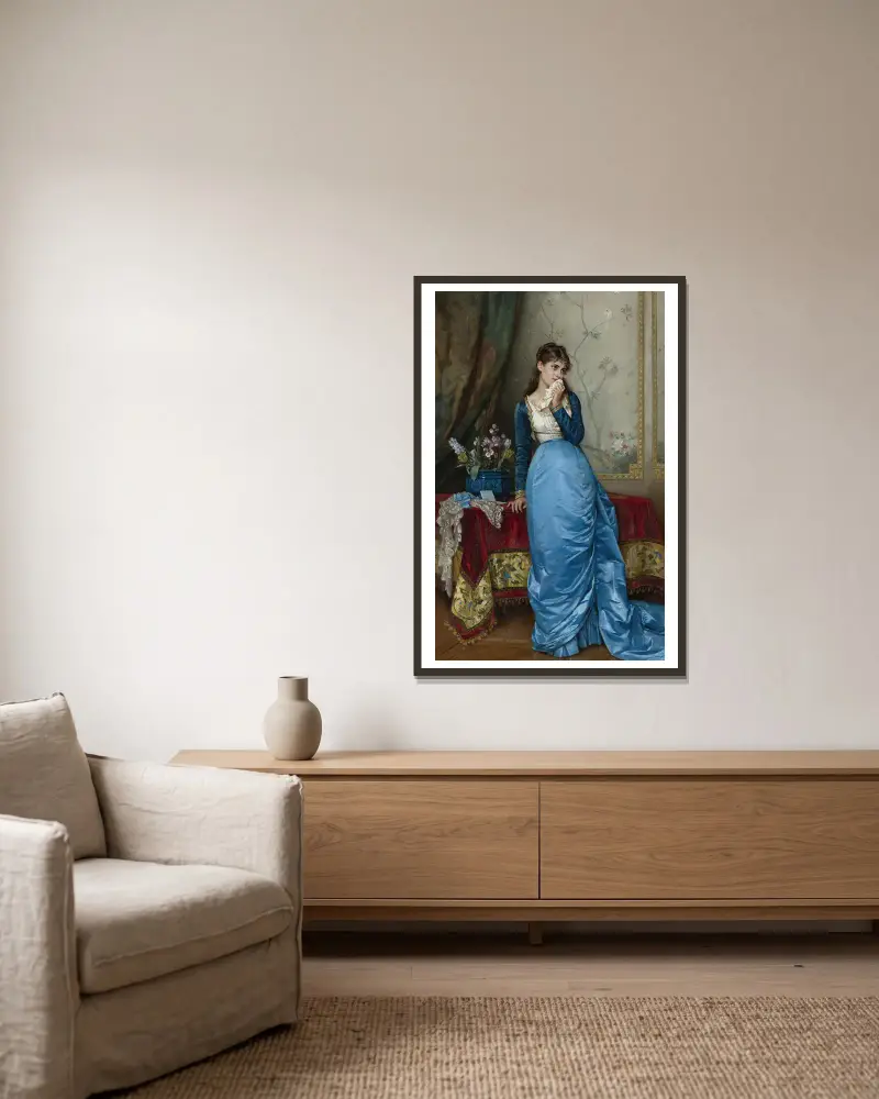 Der Brief von Auguste Toulmouche gerahmt an einer Wand