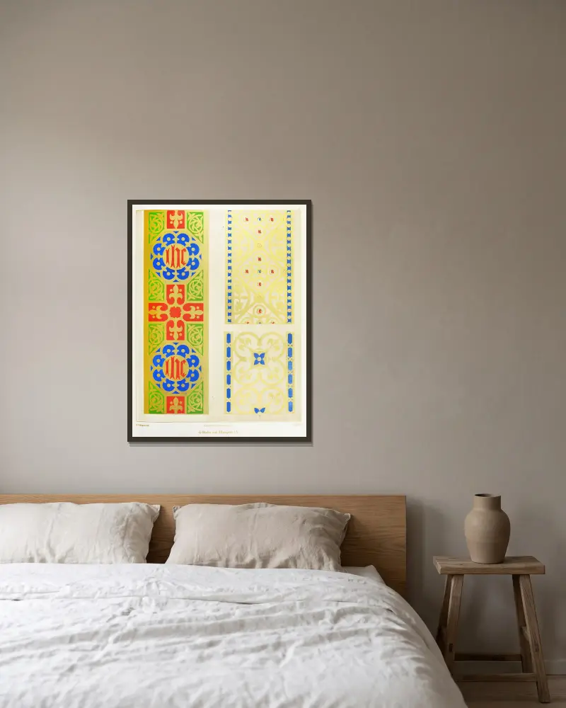 Stolen und Manipeln 2 von Augustus Pugin gerahmt an einer Wand