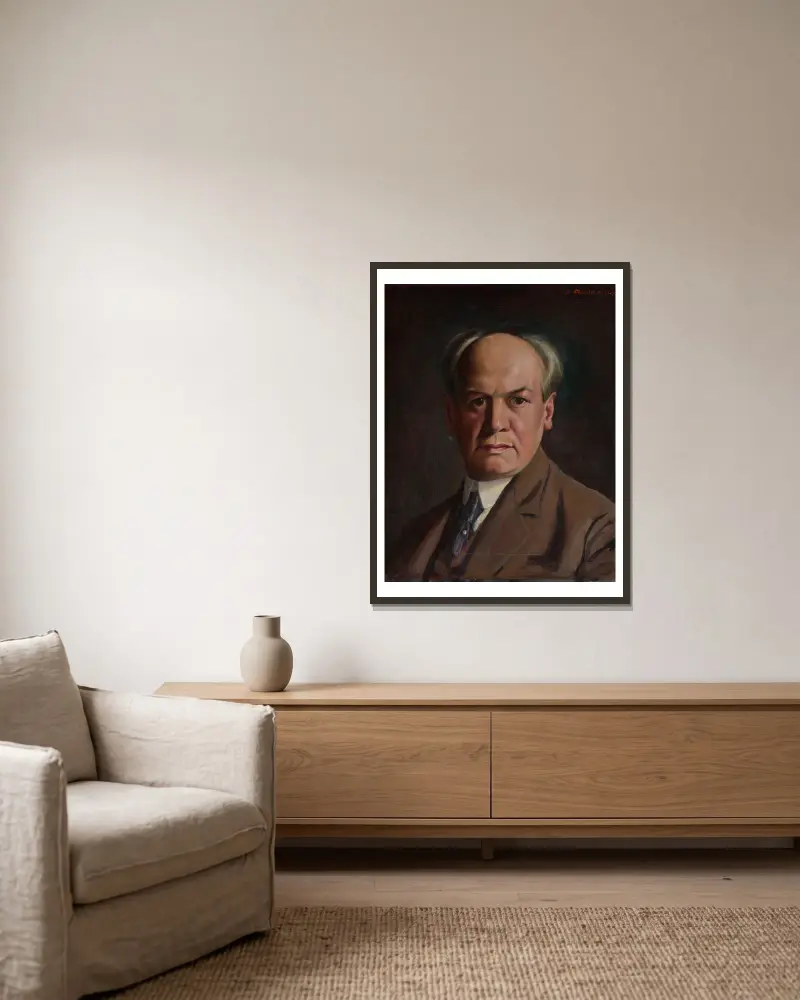 Józef Chmieliński von Stanisław Chlebowski gerahmt an einer Wand