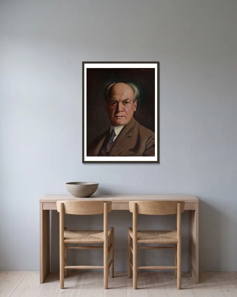 Józef Chmieliński von Stanisław Chlebowski gerahmt an einer Wand