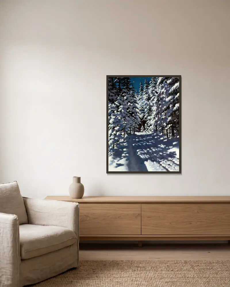 Wald von Stanisław Witkiewicz gerahmt an einer Wand