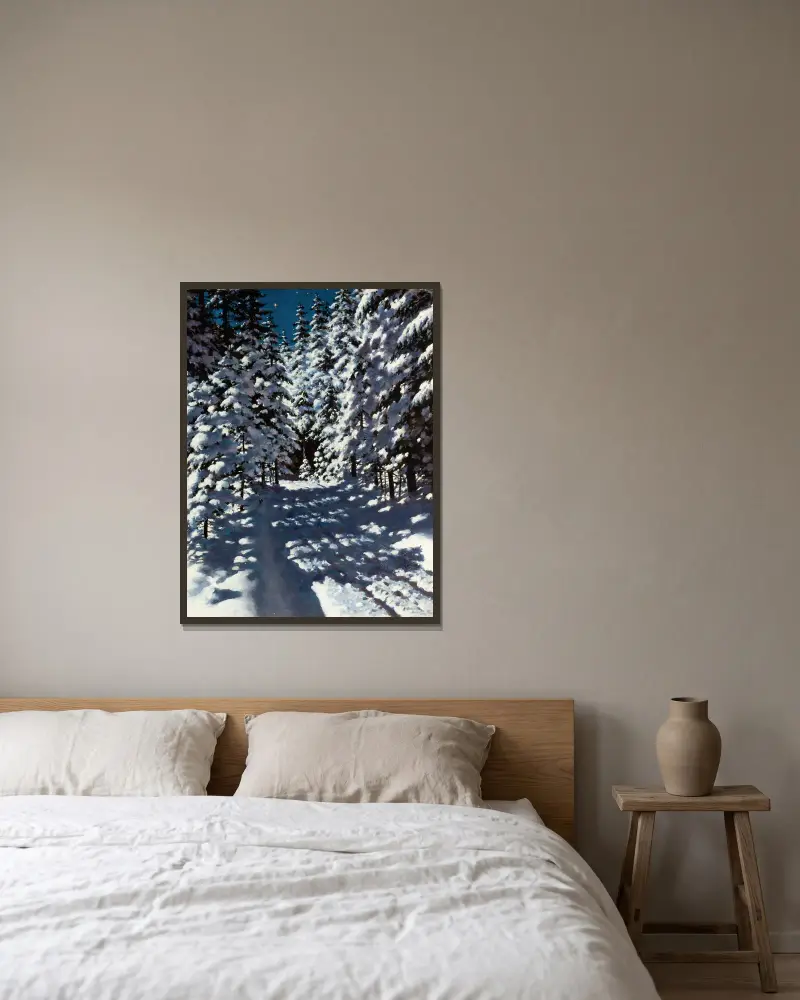 Wald von Stanisław Witkiewicz gerahmt an einer Wand