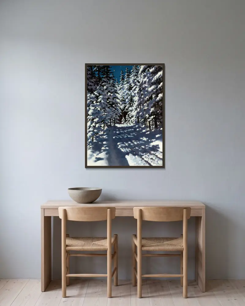 Wald von Stanisław Witkiewicz gerahmt an einer Wand
