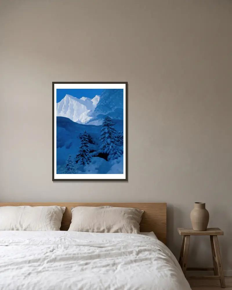 Nest of Winter av Stanisław Witkiewicz inramad på en vägg