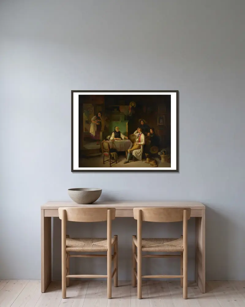 Věštkyně, Johann Baptist Kirner v rámu na stěně
