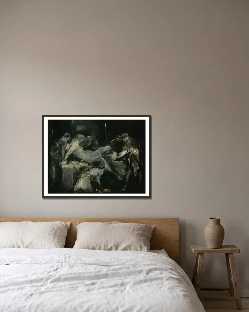 Scena porodu, Jean-Baptiste Carpeaux w ramie na ścianie