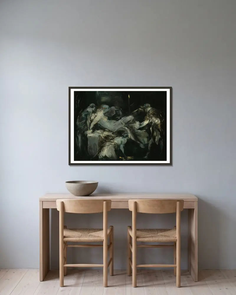 Scena porodu, Jean-Baptiste Carpeaux w ramie na ścianie