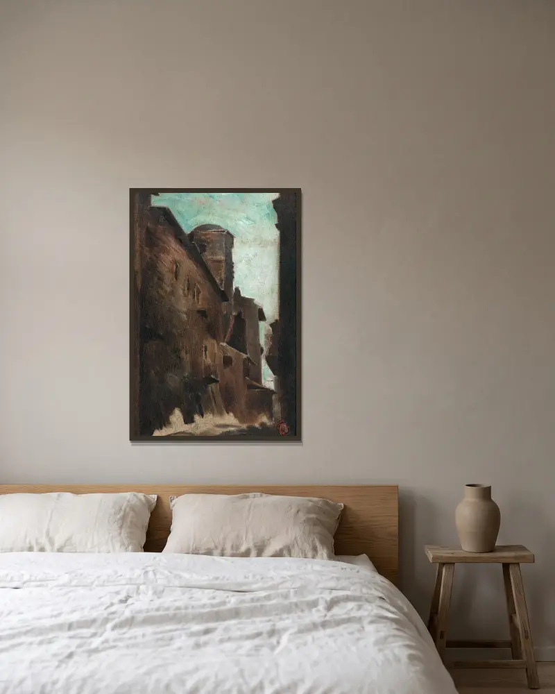 Ulice, Jean-Baptiste Carpeaux v rámu na stěně