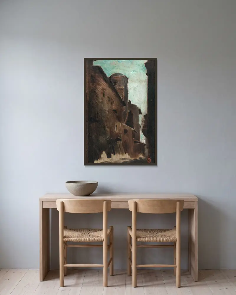 Ulice, Jean-Baptiste Carpeaux v rámu na stěně