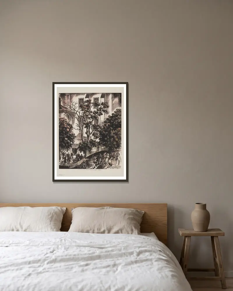 Diese und jene von Edmund Bartłomiejczyk gerahmt an einer Wand