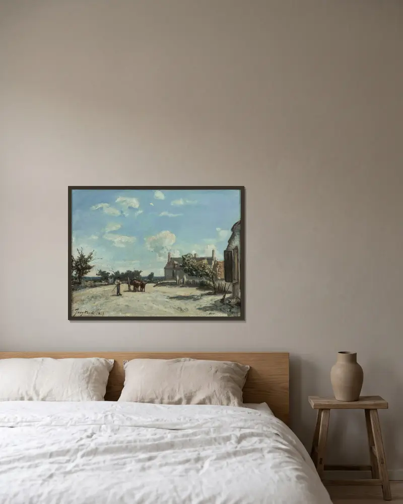 Saint-Parize-le-Châtel, Johan Barthold Jongkind v rámu na stěně