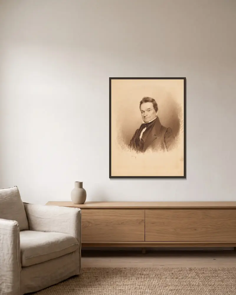 Edward Livingston von James Barton Longacre gerahmt an einer Wand
