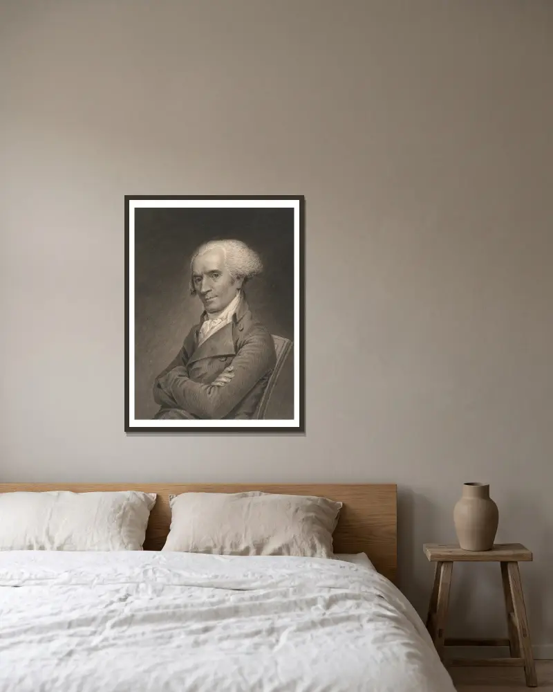 Elbridge Gerry von James Barton Longacre gerahmt an einer Wand
