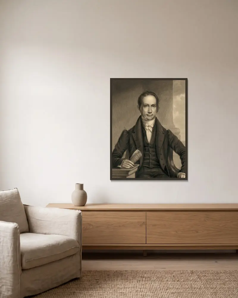 Henry Clay, James Barton Longacre v rámu na stěně
