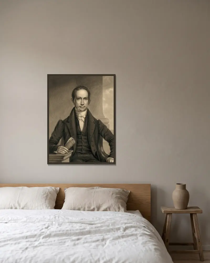 Henry Clay, James Barton Longacre v rámu na stěně