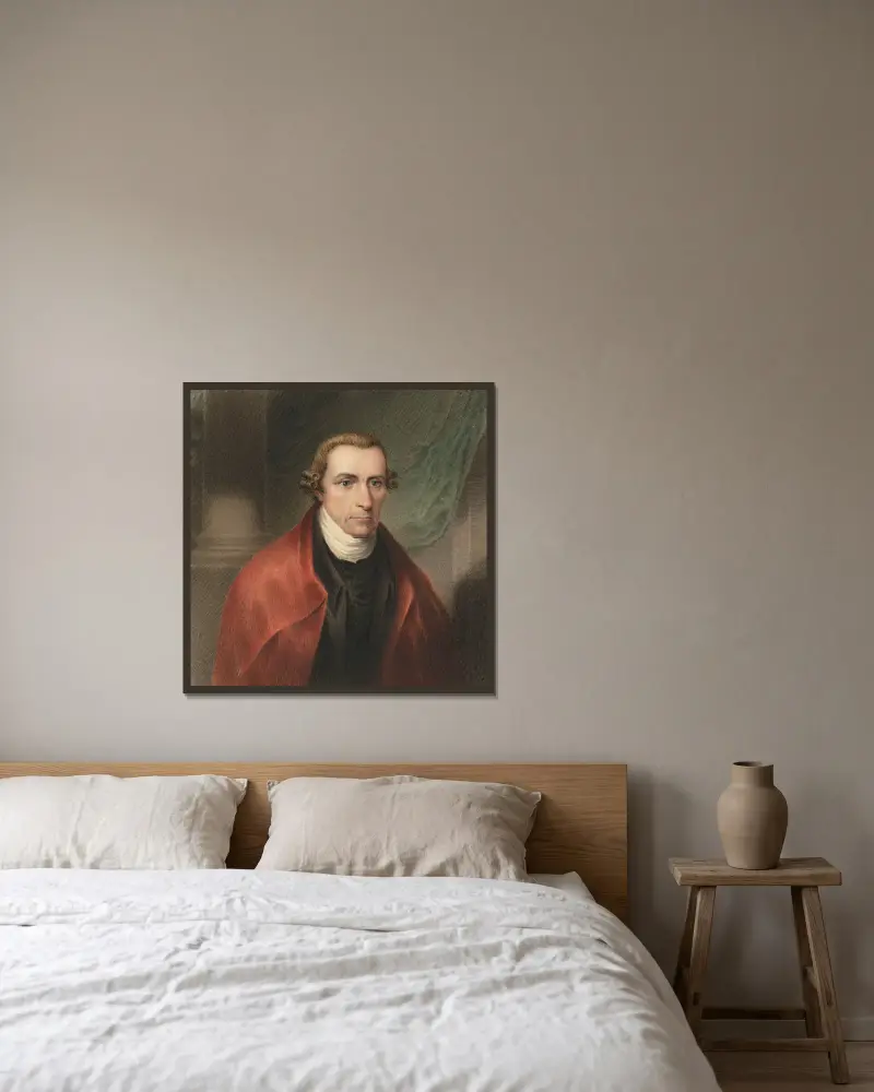 Patrick Henry von James Barton Longacre gerahmt an einer Wand