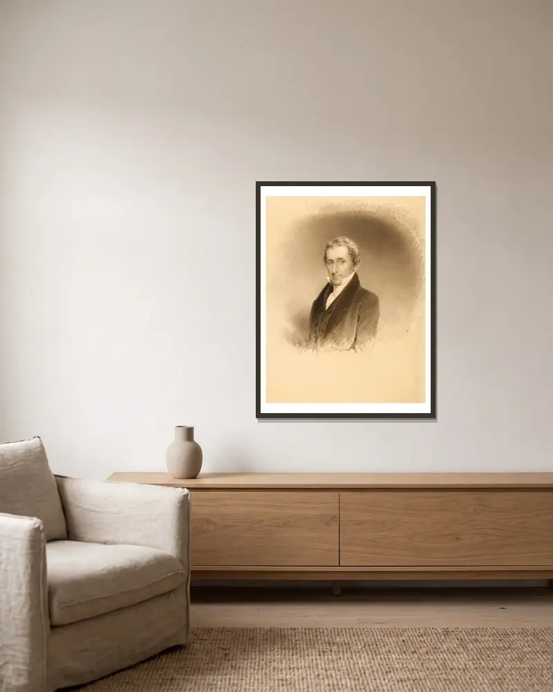 William Drayton, James Barton Longacre v rámu na stěně
